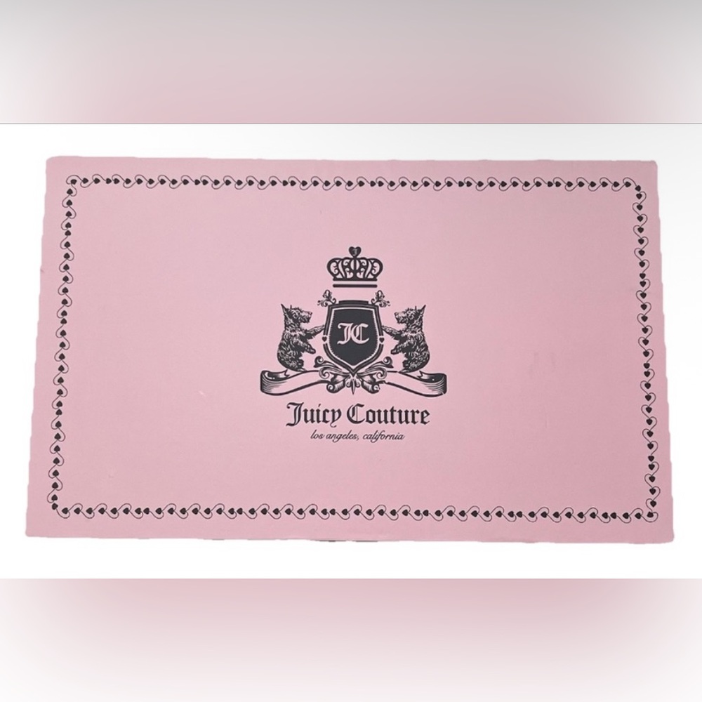 NIB Juicy Couture Gift Set Cool Blue Heritage Slim Camera Bag Envelope Card Case